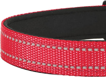 Reflective Dog Collar, Adjustable Soft Neoprene Padded Nylon Pet Collars - Image 5