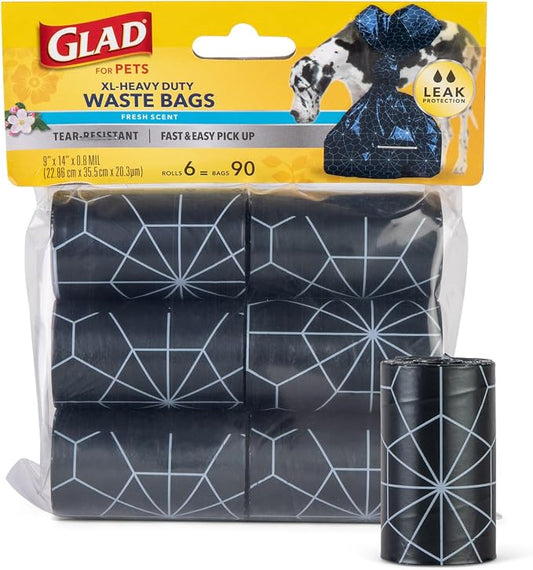 Glad for Pets Extra Large Scented Dog Poop Bags, Heavy Duty Tear-Resistant Pet by GladTrashFoodStorage