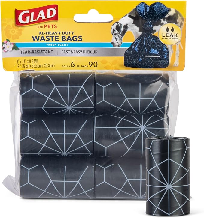 Glad for Pets Extra Large Scented Dog Poop Bags, Heavy Duty Tear-Resistant Pet - Image 2
