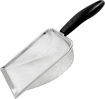 Hordion Cat Litter Scoop Stainless Steel Mesh Scooper, 2mm Mesh Non-Stick by Hordion