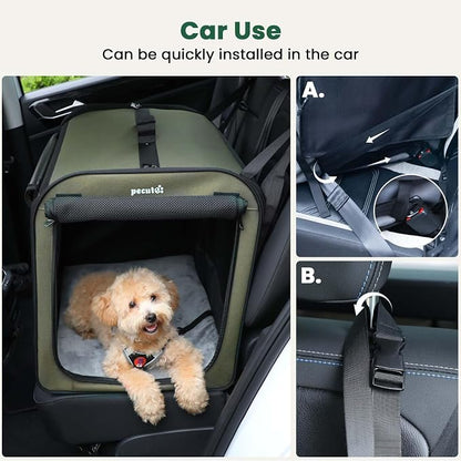 Dog Car Carrier Light Weight 24×17.7×20.5in, Dog Carrier Easy to Assemble - Image 3