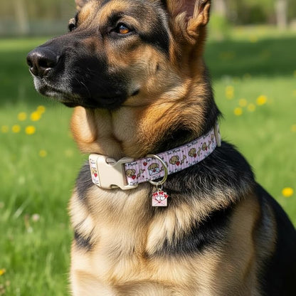 Pink Dog Collar, Girl Dog Collar - Image 7