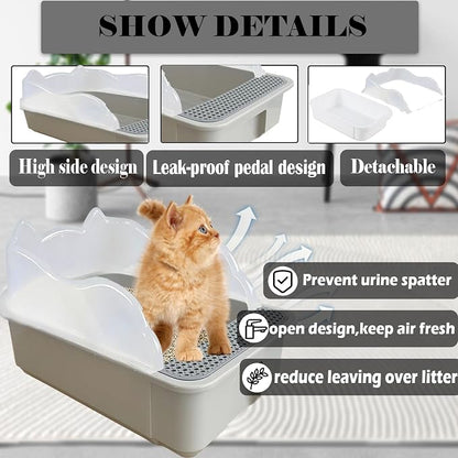 kathson Open Small Cat Litter Box - Image 3