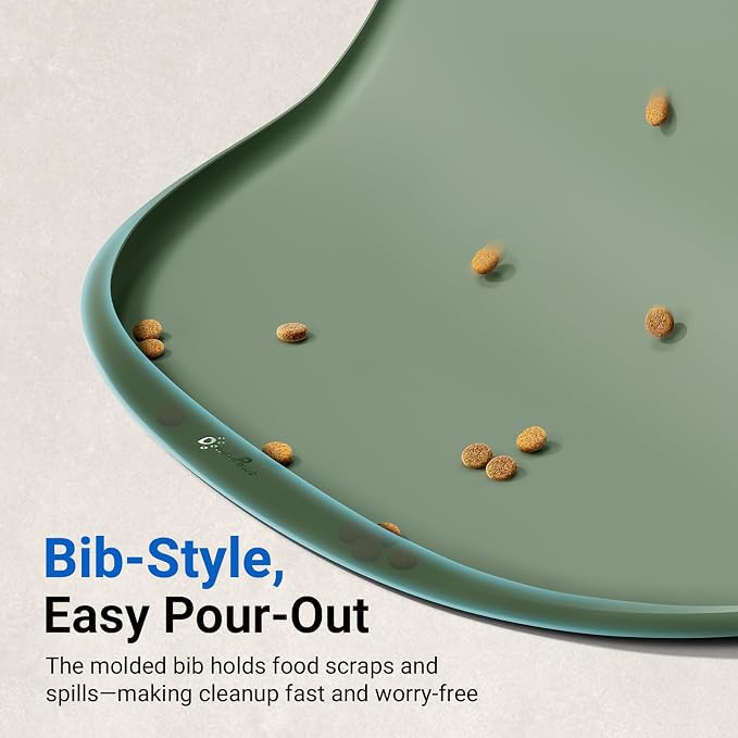 DownyPaws Cat Food Mats for Floors Waterproof, BPA Free Silicone Pet Feeding Mat - Image 5