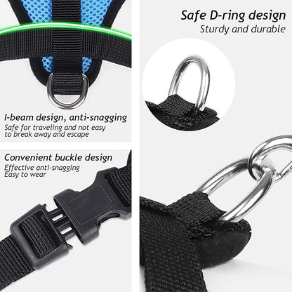 shudyear Summer cat Chest Harness and Leash, Anti-Escape Adjustable Soft mesh - Image 5