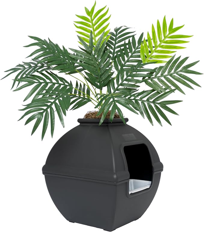 Good Pet Stuff Hidden Litter Box Planter, Decorative Cat Litter Enclosure - Image 3