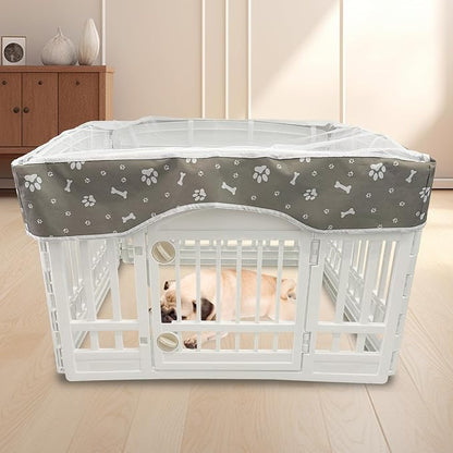 PJYuCien Dog Playpen Mesh Top Cover, Fits 36 Inch 4 Panels Regular Square - Image 8