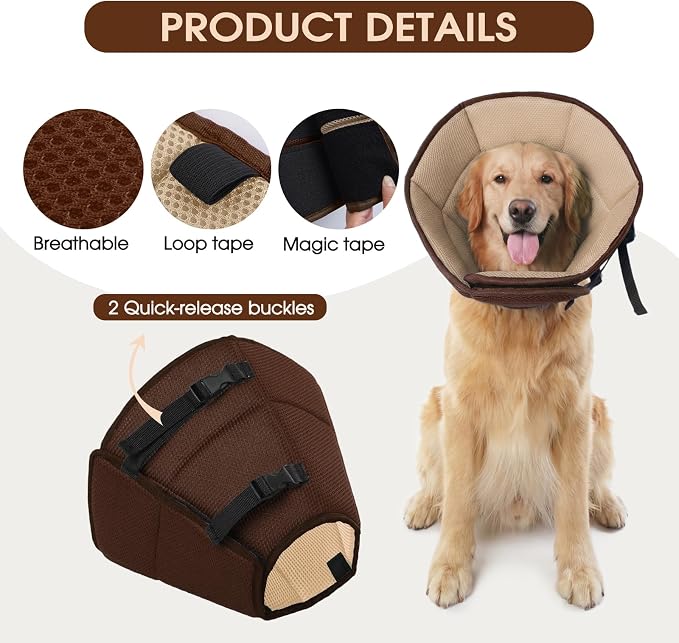 Dog Cone Collar After Surgery, Soft Cone - Image 4