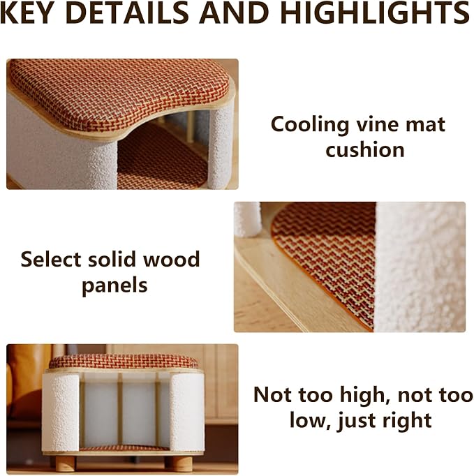 Cat Bed for Indoor Cats – Wooden Cat House - Image 6