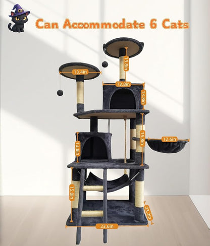 Cat Tree 60.63 inches Cat Tower - Image 5