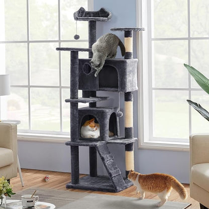 Yaheetech 70in Multi-Level Cat Tree Tall Cat Tower Cat Furniture - Image 9