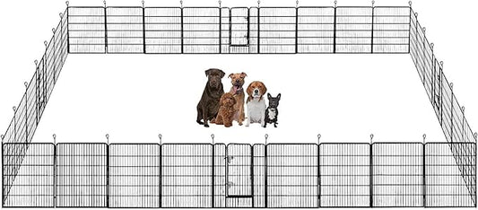 BestPet | Dog Playpen | 40 Inch, 32 Panels | Heavy Duty Metal Pet Exercise Pen by BestPet
