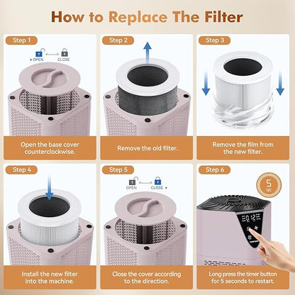Air Purifiers for Home Large Room up to 1750 Sq Ft, H13 True HEPA Filter Air - Image 7