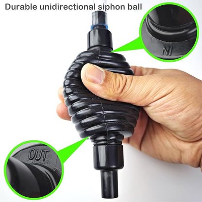 6ft Aquarium Siphon Vacuum Cleaner, Hand Siphon Pump Water Changer - Image 4