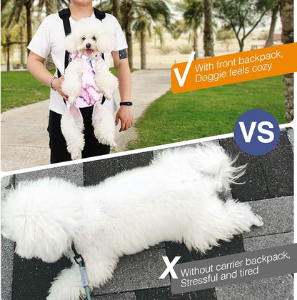 Pawaboo Adjustable Dog Carrier Purses, Pet Front Cat Travel Bag Dog Carrier - Image 6