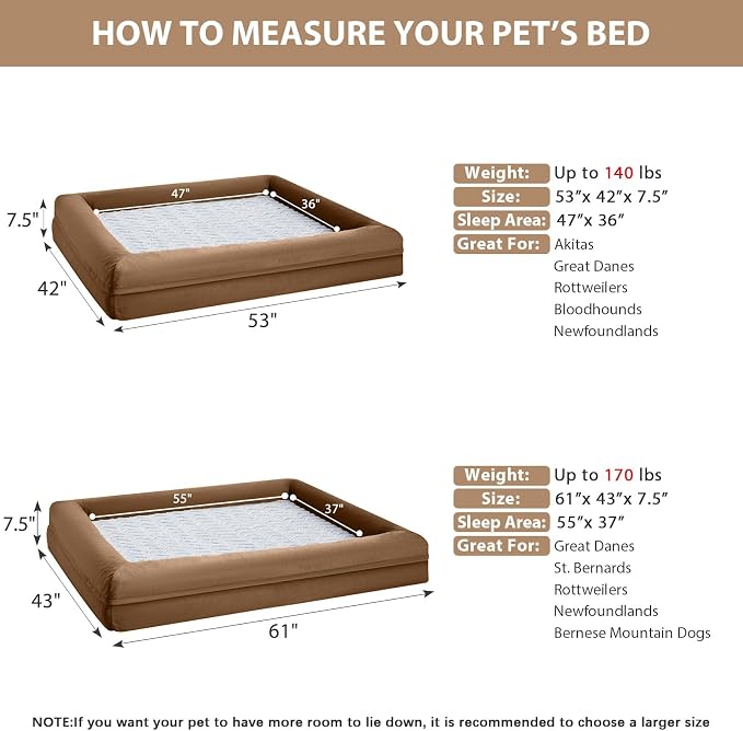 WNPETHOME Giant Dog Bed, Washable Dog Couch - Image 3