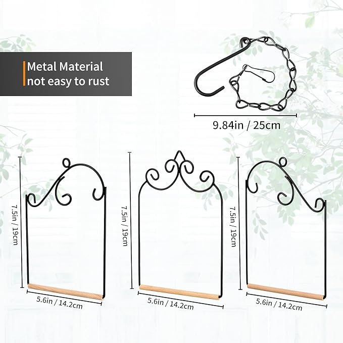 3 Pcs Hummingbird Swings and Perches Wild Bird Swing Metal Frame - Image 3