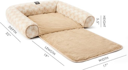 Nicole Miller New York PET Kendall Fluted Geo Cozy Couch Protector Pet Bed - Image 10