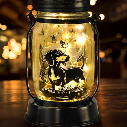 Dachshund Gifts for Women/Men Dachshund Solar Lanterns Mom Birthday Wiener Dog by kyoryuger