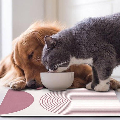 Dog Food Mats for Floors Waterproof, Cat Water Bowl Mats Pet Feeding Absorbent - Image 7