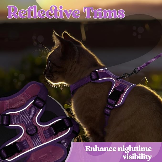 rabbitgoo Cat Harness and Leash Set, Escape Proof Soft Adjustable Vest Harnesses - Image 7