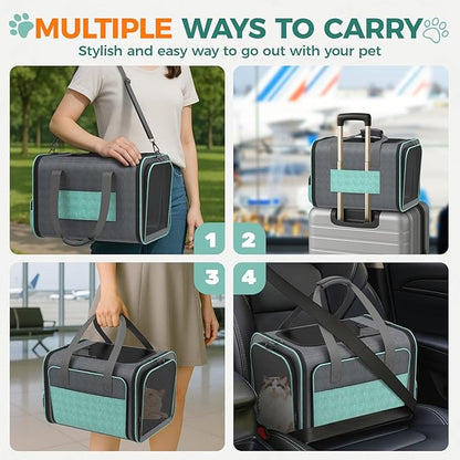 Cat Carrier for Airline Approved: Soft-Sided Cat Carrier Expandable for Small - Image 5
