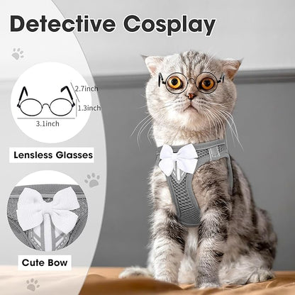 Cat Vest Harness and Leash Set for Walking Escape Proof, Adjustable Kitten - Image 8