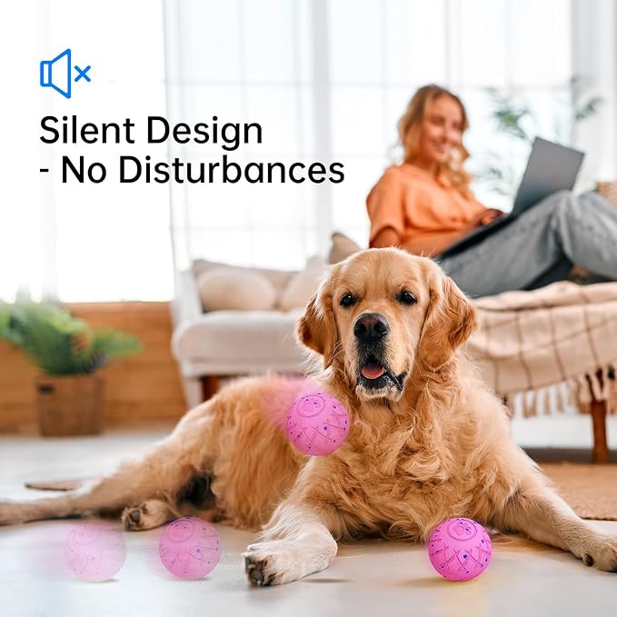 Interactive Dog Ball, Automatic Moving, Bouncing and Rotating, Silent Foam - Image 5