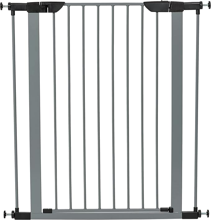 MidWest Homes for Pets 39-Inch High Walk-thru Pressure Mounted Gray Steel Dog - Image 3