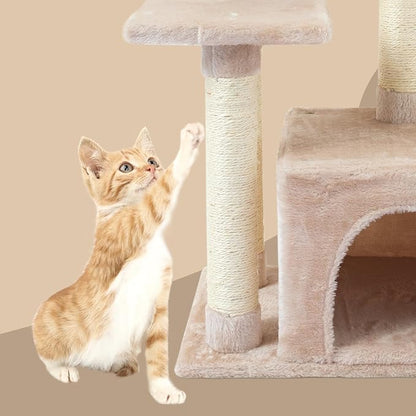 FISH&NAP Cute Cat Tree Kitten Cat Tower - Image 8