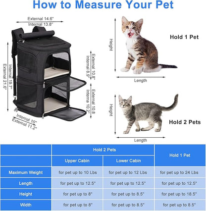 Double Pet Carrier Backpack - Image 6