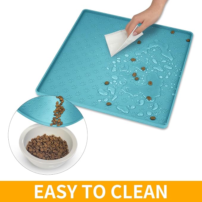 Ptlom Dog Food Mat Anti-Slip Bowl Mats - Image 7