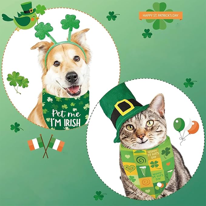 St Patricks Day Dog Bandanas - Image 4