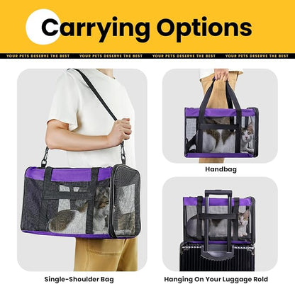 Cat Carrier Bag, Soft-Sided Pet Carriers - Image 8