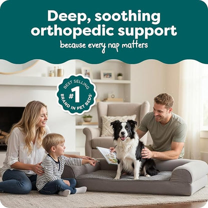 Furhaven Orthopedic Dog Bed for Large/Medium Dogs w/ Removable Bolsters & - Image 2