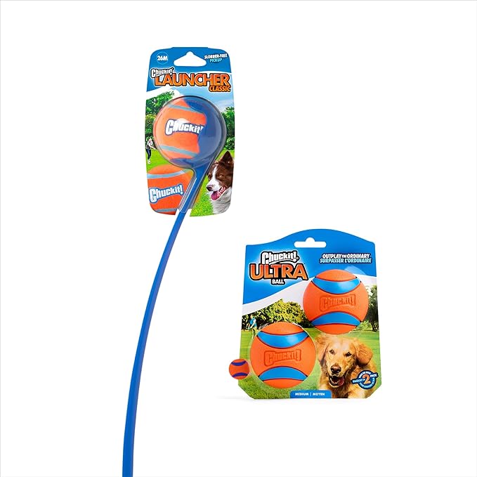 Chuckit! Ultra Dog Ball & Launcher Bundle Classic 26M 26" Length - Image 2
