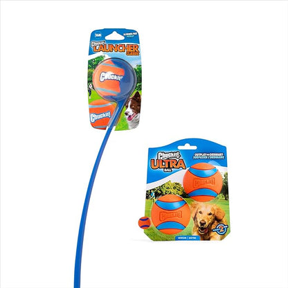 Chuckit! Ultra Dog Ball & Launcher Bundle Classic 26M 26" Length - Image 2