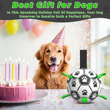 QDAN Dog Toys for Small Medium Puppy, Soccer Ball for Dogs - Image 2
