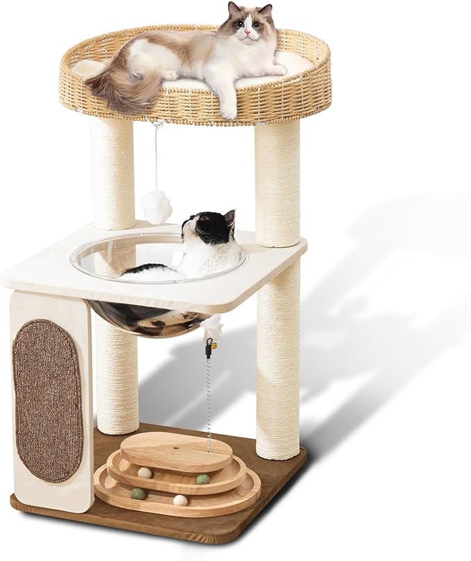 Modern Cat Tree for Indoor Cats by Hiyong