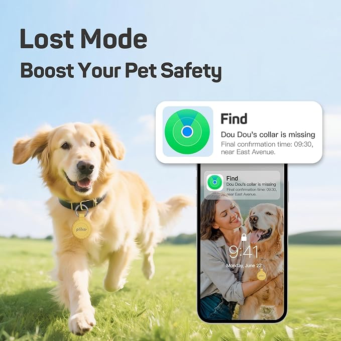 Plike Smart Pet Tracker​ for Apple Find My, Dog Tracker Tag - Image 4