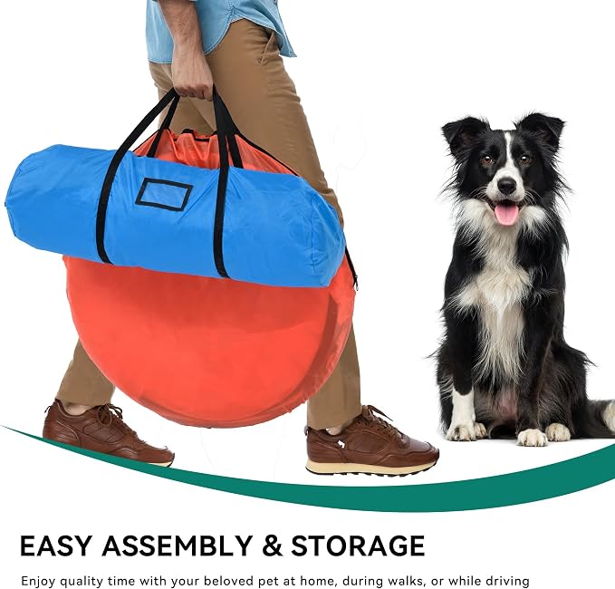 DWVO Dog Agility Accessories Kit: Comprises of a Teaser Pole, 2 Hurdles - Image 6
