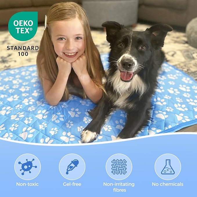 Rywell Self-Cooling Mat for Dogs Medium, Quick-Dry Dog Blanket - Image 6