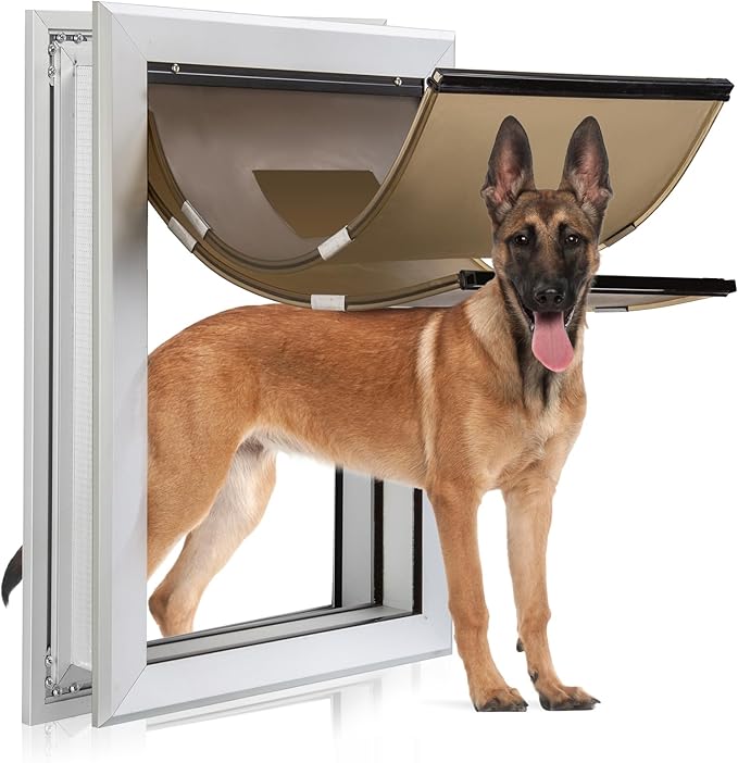 Durable Pet Door, Aluminum Door by GiveYourPetASafeHome%EF%BC%81