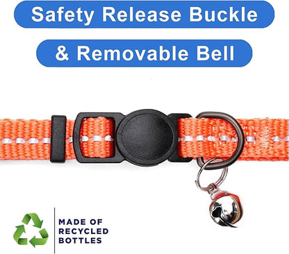 Pawtitas Recycled Coral Reflective Cat Collar – Eco-Friendly Breakaway Safety - Image 6