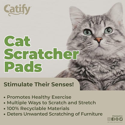 Best Pet Supplies Corrugated Cardboard Cat Scratcher Pads, and Fun Interactive - Image 4