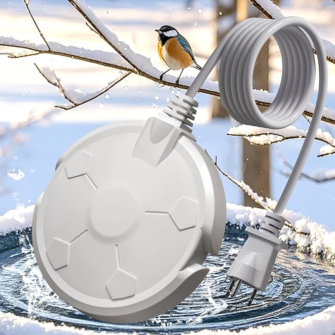 Bird Bath Heater for Outdoors in Winter, 120W Birdbath Heaters for Outdoor Bird by Beyoogeem
