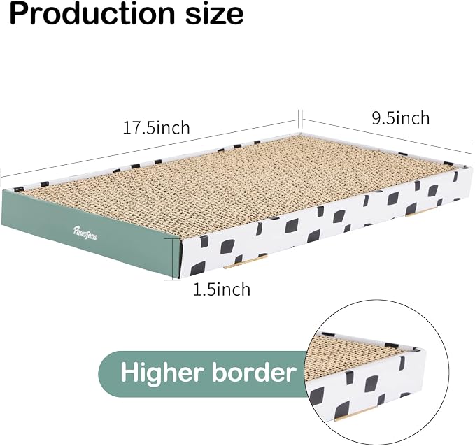PAWSFANS Cat Scratcher Cardboard Scratch Pad - Image 3