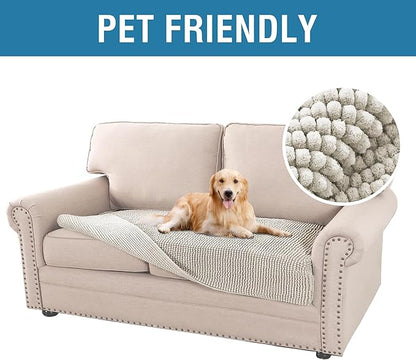 H.VERSAILTEX Plush Chenille Dog Bed Cover Thick Soft Sofa Covers Loveseat Cover - Image 3