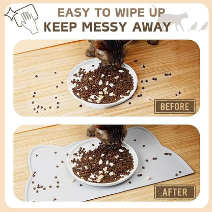 Cat Food Mat, Silicone Pet Feeding Mat - Image 4