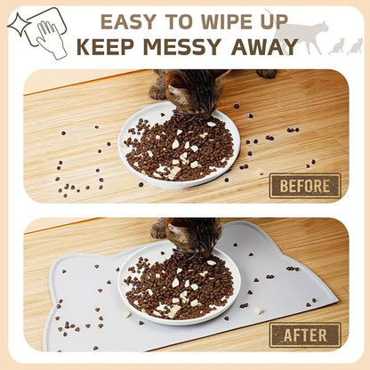 Cat Food Mat, Silicone Pet Feeding Mat - Image 4